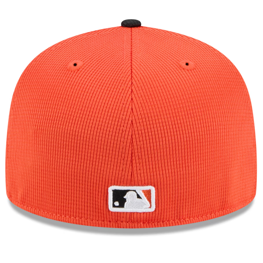 SAN FRANCISCO GIANTS  2025 MLB SPRING TRAINING 59FIFTY FITTED HAT - ORANGE/BLACK