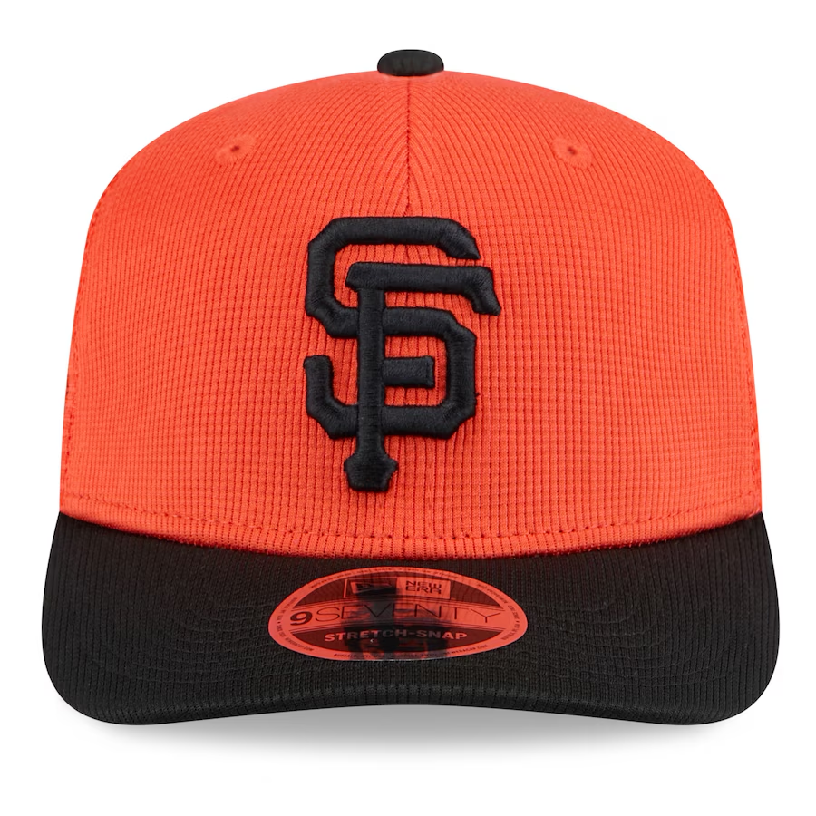 SAN FRANCISCO GIANTS 2025 MLB SPRING TRAINING  9SEVENTY STRETCH-SNAPBACK HAT - ORANGE/BLACK