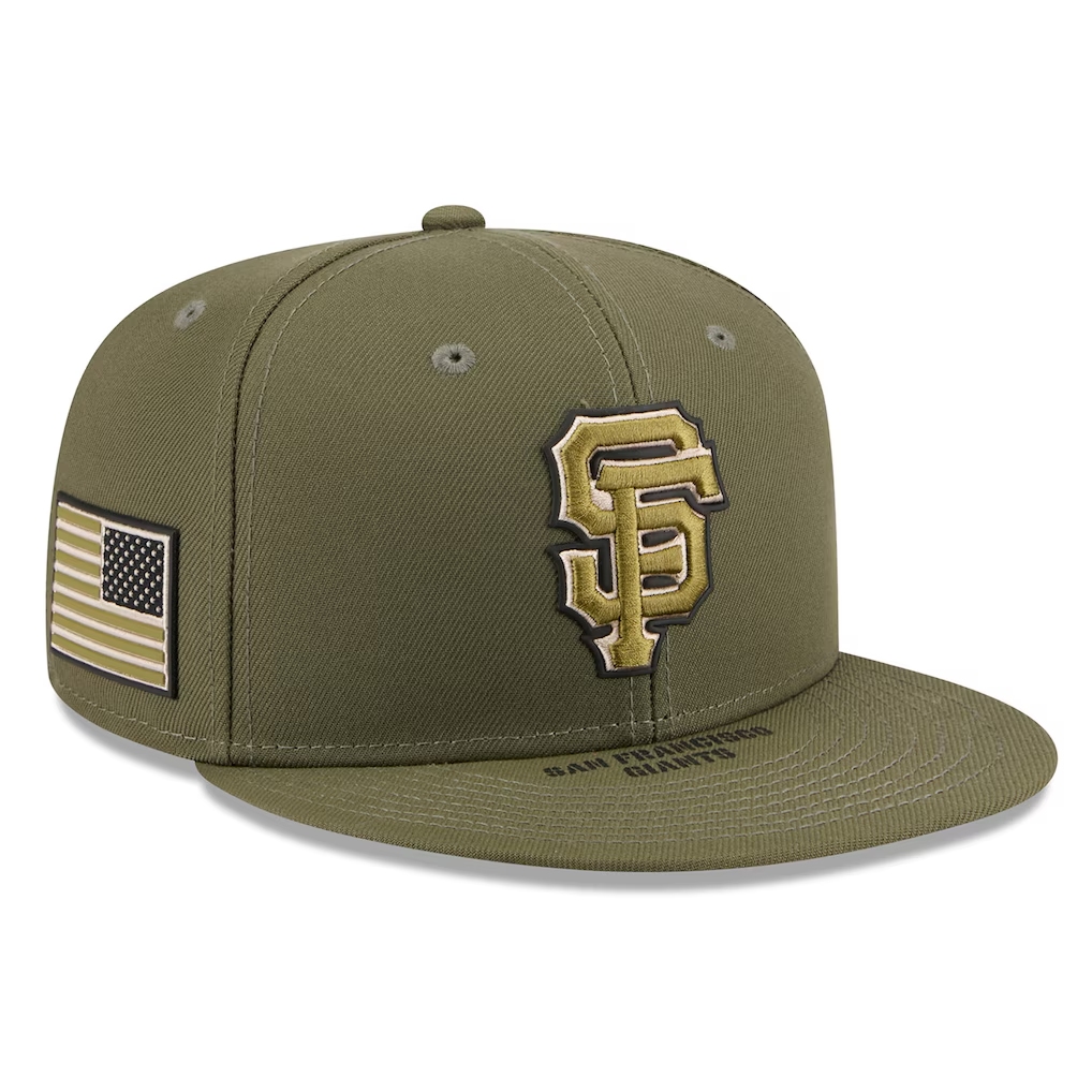 SAN FRANCISCO GIANTS 2026 MLB ARMED FORCES 59FIFTY FITTED HAT - OLIVE