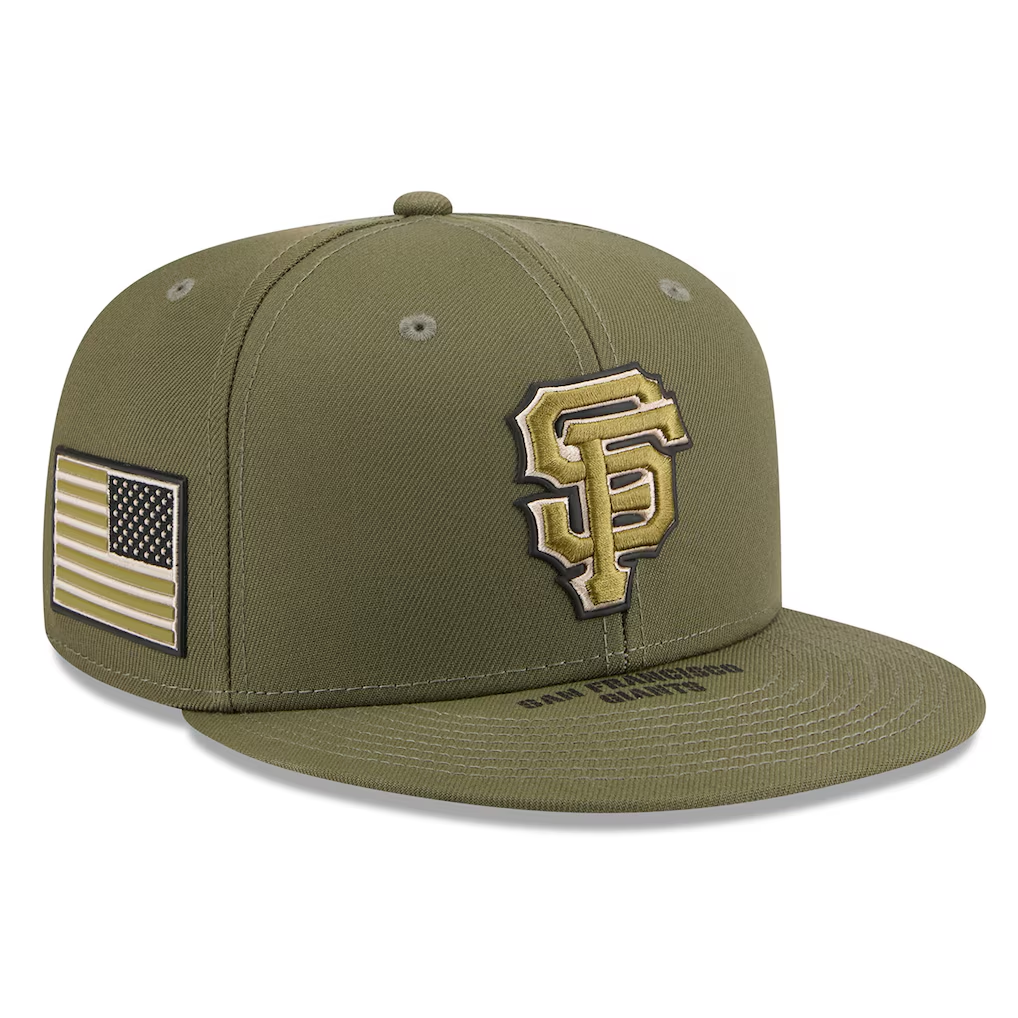 SAN FRANCISCO GIANTS 2026 MLB ARMED FORCES 9FIFTY SNAPBACK HAT - OLIVE