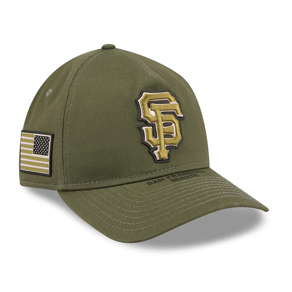 SAN FRANCISCO GIANTS 2026 MLB ARMED FORCES 9TWENTY A-FRAME ADJUSTABLE HAT - OLIVE