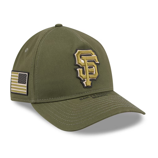 SAN FRANCISCO GIANTS 2026 MLB ARMED FORCES 9TWENTY A-FRAME ADJUSTABLE HAT - OLIVE