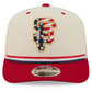 SAN FRANCISCO GIANTS 2026 MLB USA 250 4TH OF JULY 9SEVENTY ADJUSTABLE SNAPBACK TRUCKER HAT - CHROME WHITE/RED
