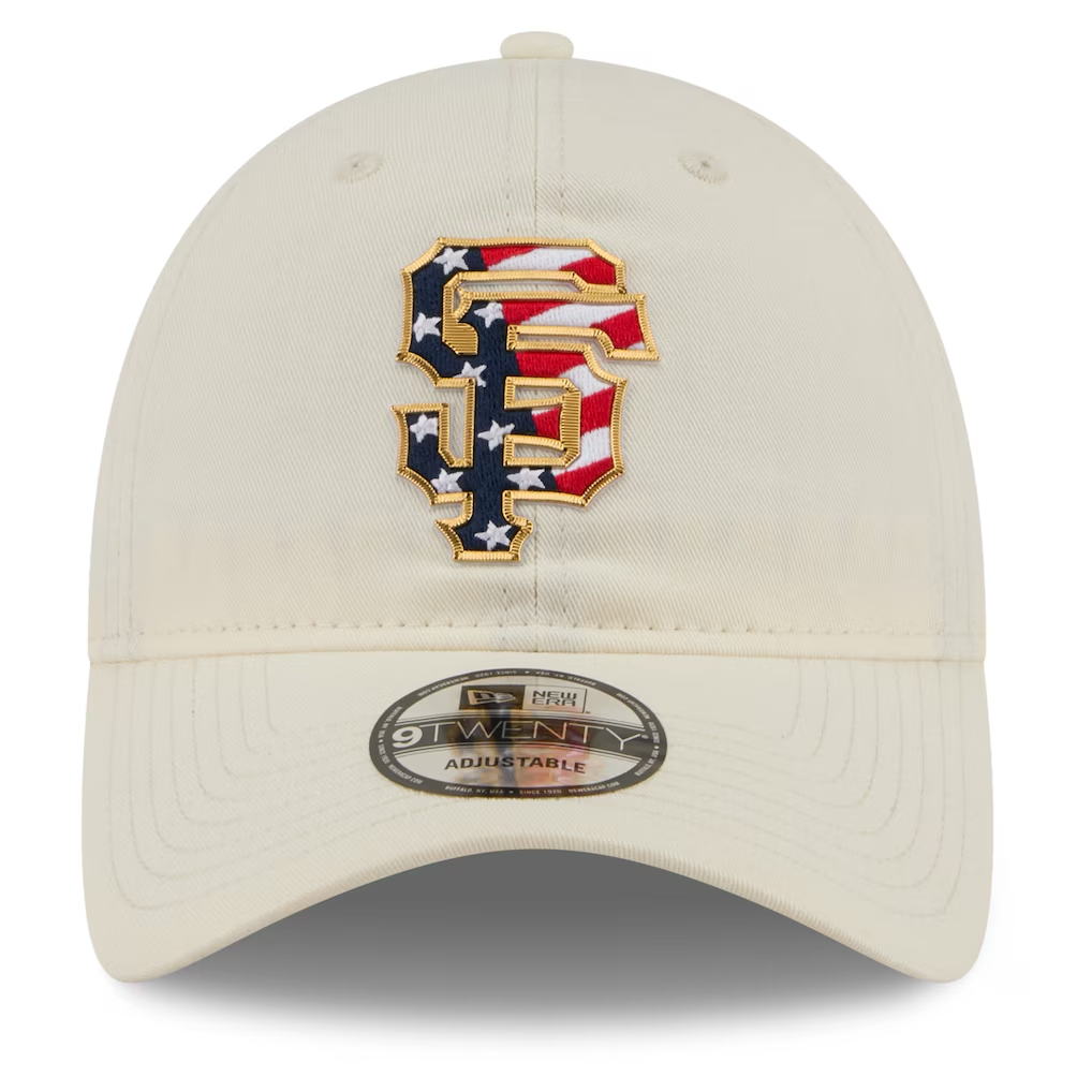 SAN FRANCISCO GIANTS 2026 MLB USA 250 4TH OF JULY 9TWENTY ADJUSTABLE HAT - CHROME WHITE