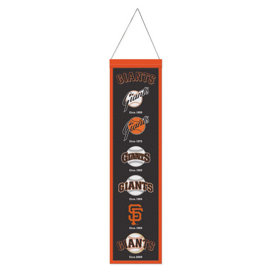 SAN FRANCISCO GIANTS 8" X 32" EVOLUTION WOOL BANNER