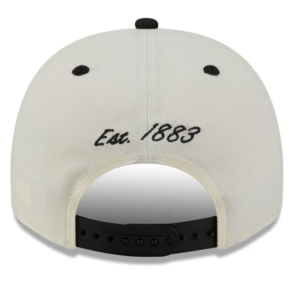 SAN FRANCISCO GIANTS ARCHED 9FIFTY A-FRAME SNAPBACK HAT - CHROME WHITE/BLACK