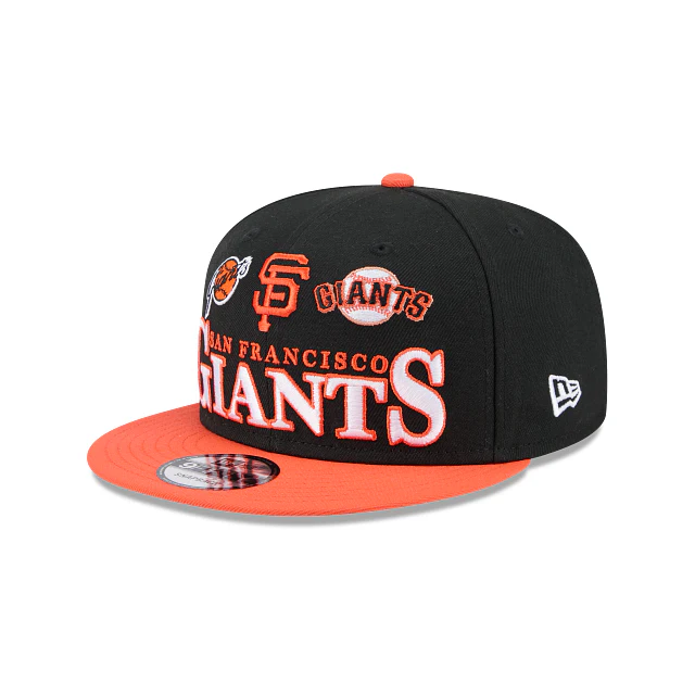 SAN FRANCISCO GIANTS ARCHIVE 9FIFTY SNAPBACK HAT - BLACK