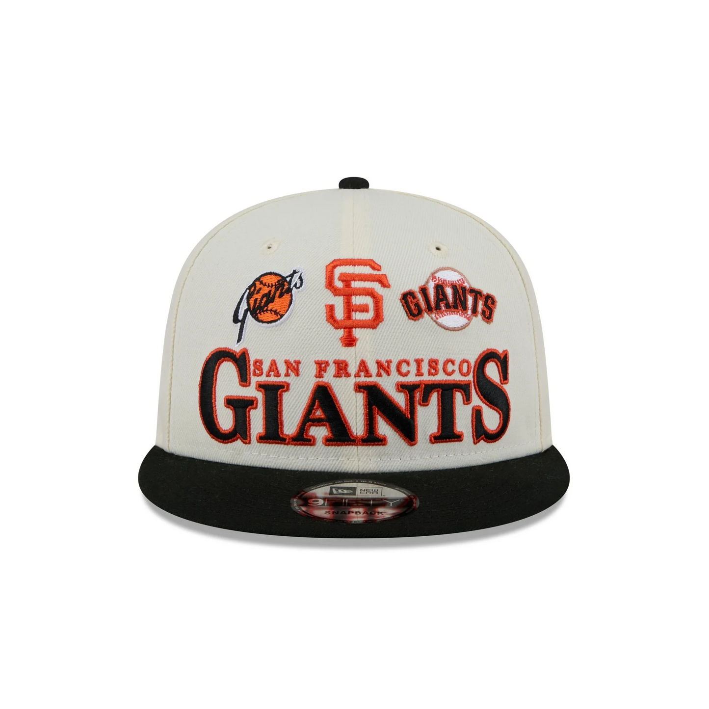 SAN FRANCISCO GIANTS ARCHIVE 9FIFTY SNAPBACK HAT - CHROME WHITE