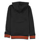 SAN FRANCISCO GIANTS BOYS STRIPE CUFF PULLOVER HOODED SWEATSHIRT - BLACK