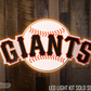 SAN FRANCISCO GIANTS CLUB LOGO 3D VINTAGE METAL WALL ART - 28" X 15"