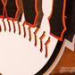 SAN FRANCISCO GIANTS CLUB LOGO 3D VINTAGE METAL WALL ART - 28" X 15"