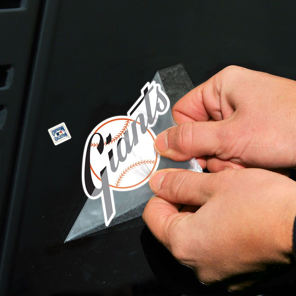 SAN FRANCISCO GIANTS COOPERSTOWN PERFECT CUT 4"X 4" DECAL