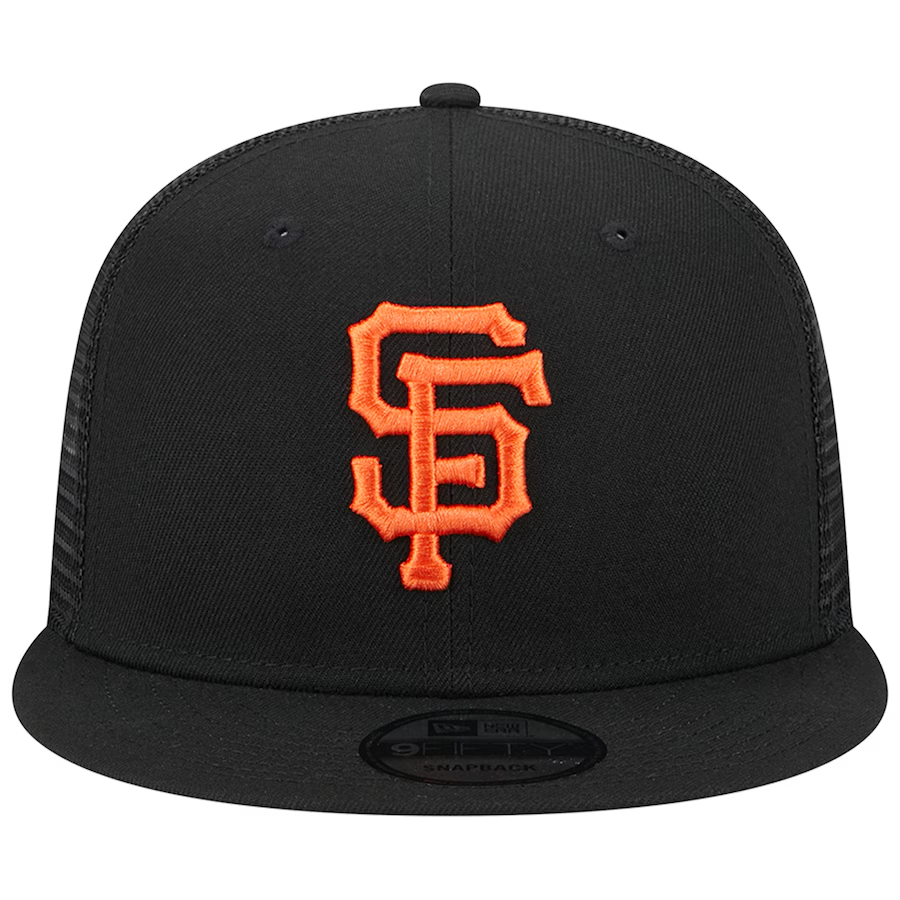 SAN FRANCISCO GIANTS EVERGREEN TRUCKER 9FIFTY SNAPBACK HAT - BLACK