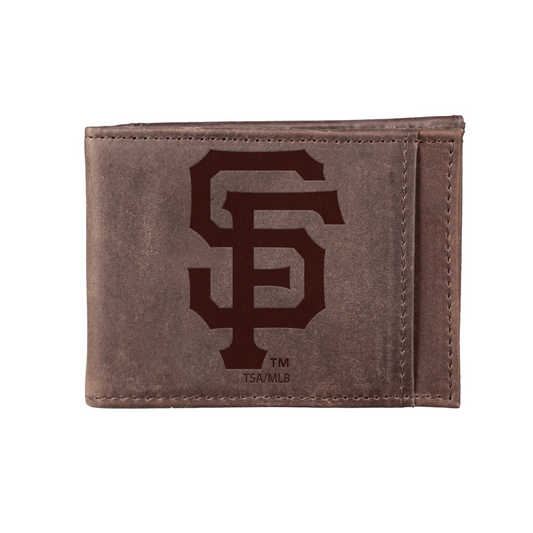 SAN FRANCISCO GIANTS FRONT POCKET SLIM CARD HOLDER WITH RFID BLOCKING