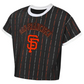 SAN FRANCISCO GIANTS GIRLS OUTERSTUFF TECH KEEPER T-SHIRT - BLACK