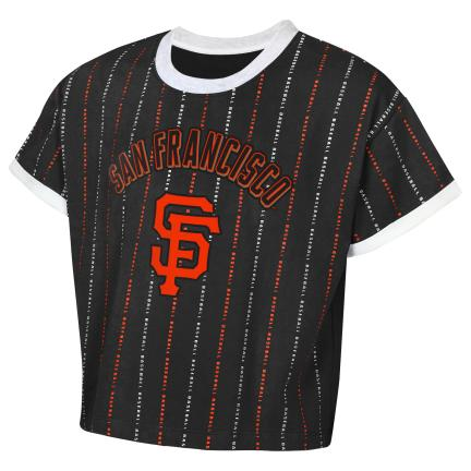 SAN FRANCISCO GIANTS GIRLS OUTERSTUFF TECH KEEPER T-SHIRT - BLACK