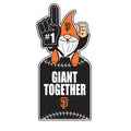 SAN FRANCISCO GIANTS GNOME METAL 10" x 30" OUTDOOR SIGN