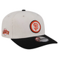 SAN FRANCISCO GIANTS LOYAL CORDUROY 9SEVENTY STRETCH-SNAP ADJUSTABLE HAT - CHROME WHITE/BLACK
