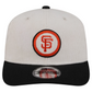 SAN FRANCISCO GIANTS LOYAL CORDUROY 9SEVENTY STRETCH-SNAP ADJUSTABLE HAT - CHROME WHITE/BLACK