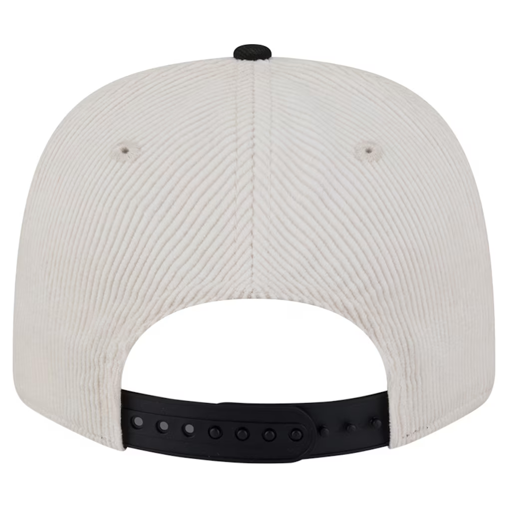 SAN FRANCISCO GIANTS LOYAL CORDUROY 9SEVENTY STRETCH-SNAP ADJUSTABLE HAT - CHROME WHITE/BLACK