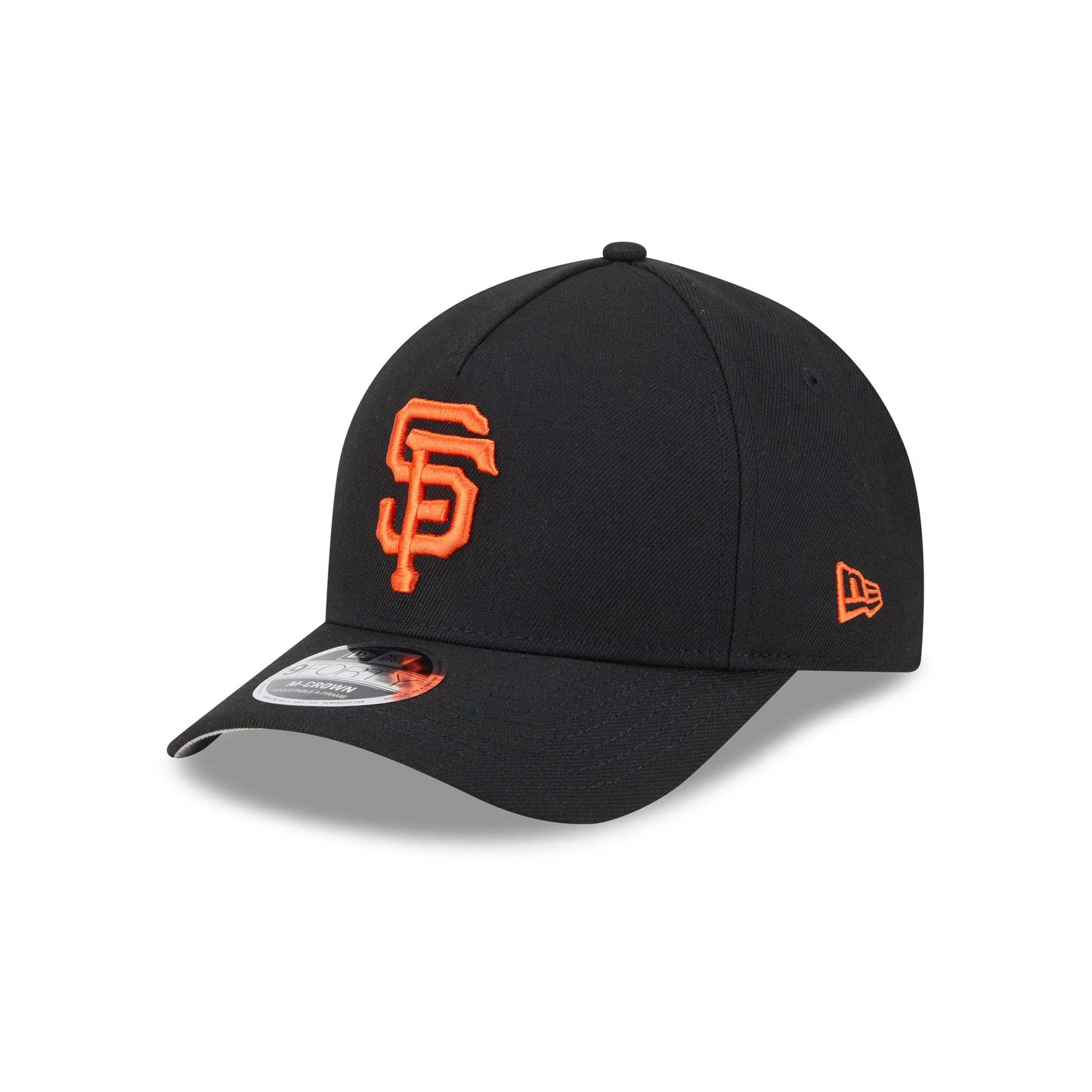 SAN FRANCISCO GIANTS M-CROWN 9FORTY A-FRAME SNAPBACK HAT - BLACK