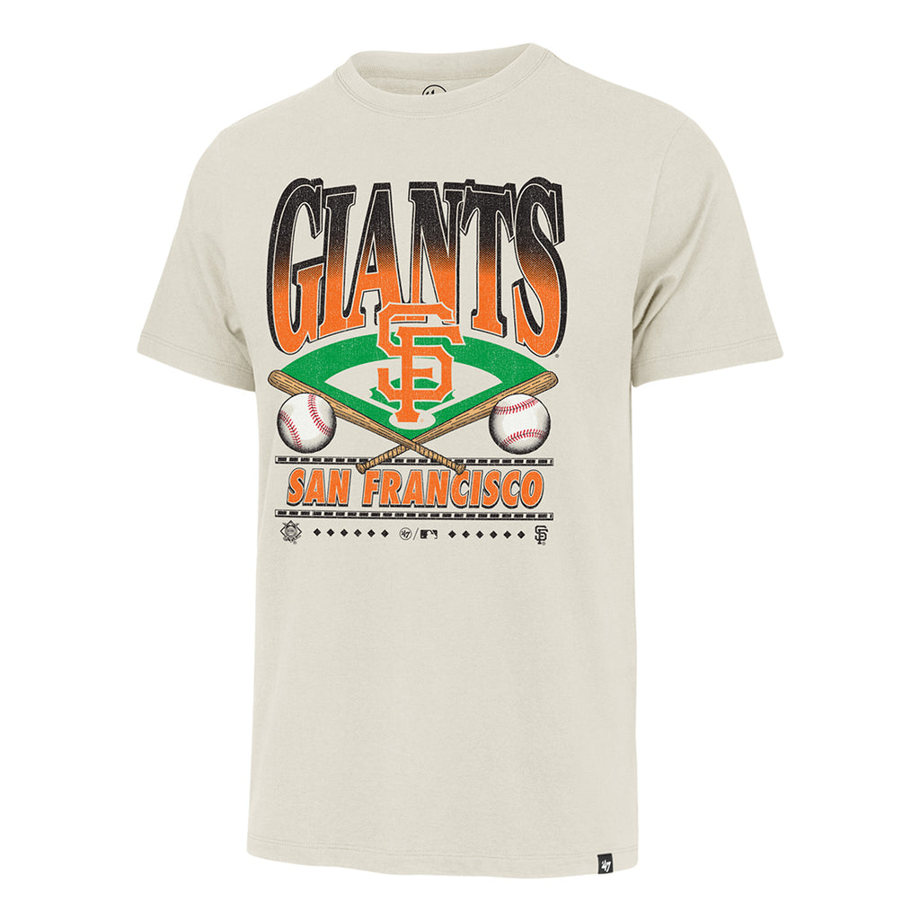 SAN FRANCISCO GIANTS MEN'S '47 BRAND STRAIGHT SHOT TWO FRANKLIN T-SHIRT - DUNE