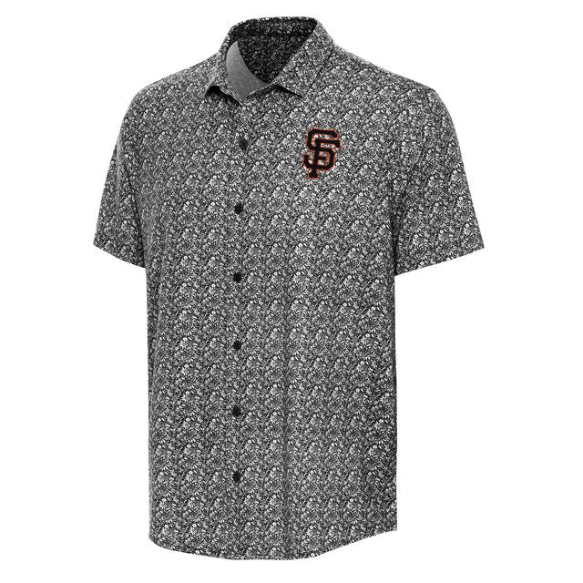 SAN FRANCISCO GIANTS MEN'S ANTIGUA APPAREL LIANTHUS POLO - BLACK