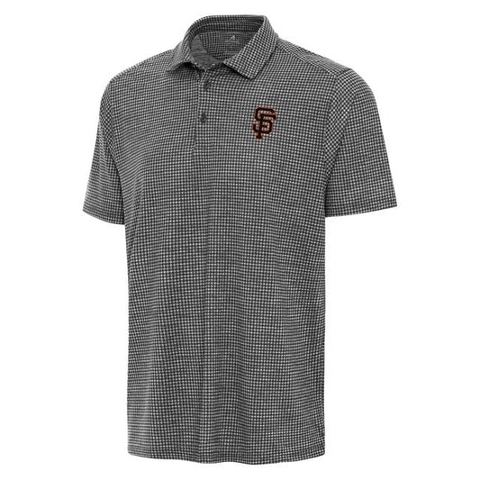 SAN FRANCISCO GIANTS MEN'S ANTIGUA APPAREL REPLICA POLO - BLACK