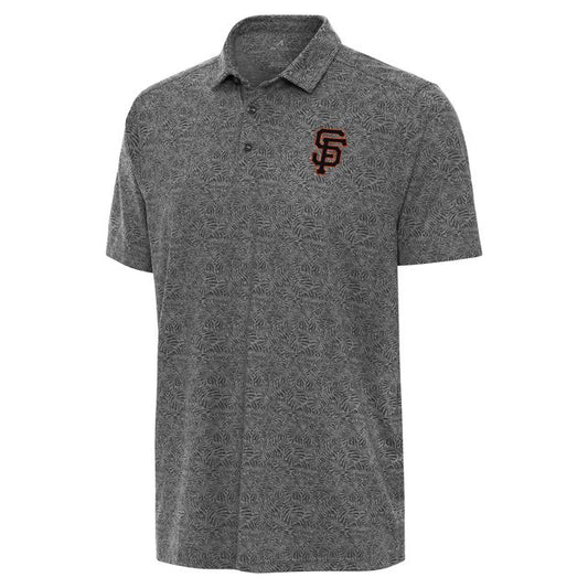 SAN FRANCISCO GIANTS MEN'S ANTIGUA APPAREL TENTRIL POLO - BLACK