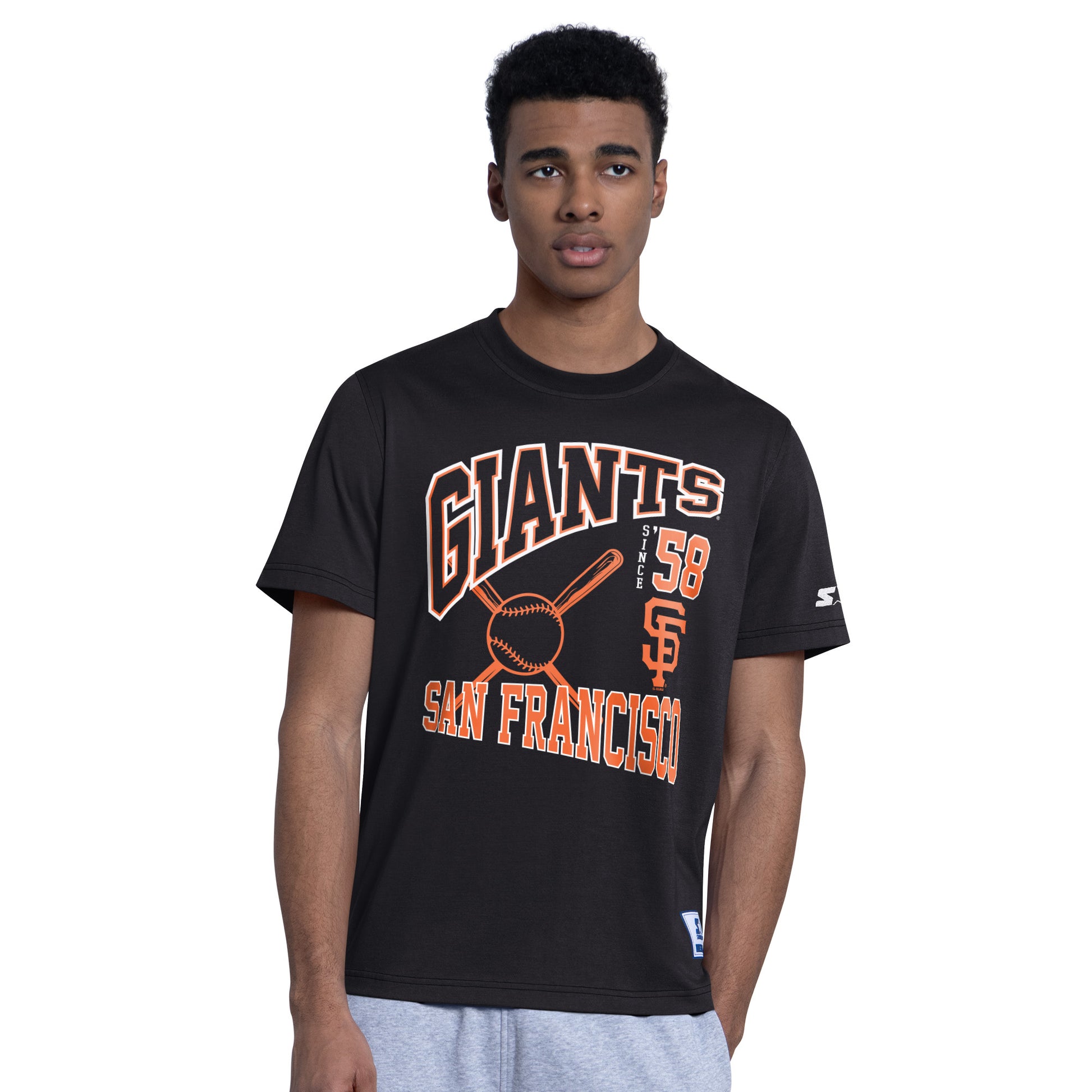 SAN FRANCISCO GIANTS MEN'S G-III BY CARL BANKS BEST TEAM T-SHIRT - BLACK