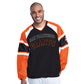 SAN FRANCISCO GIANTS MEN'S G-III BY CARL BANKS INFIELD PLAY PULLOVER JACKET - BLACK