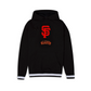 SAN FRANCISCO GIANTS MEN'S LOGO SELECT PULLOVER HOODED SWEATSHIRT - BLACK