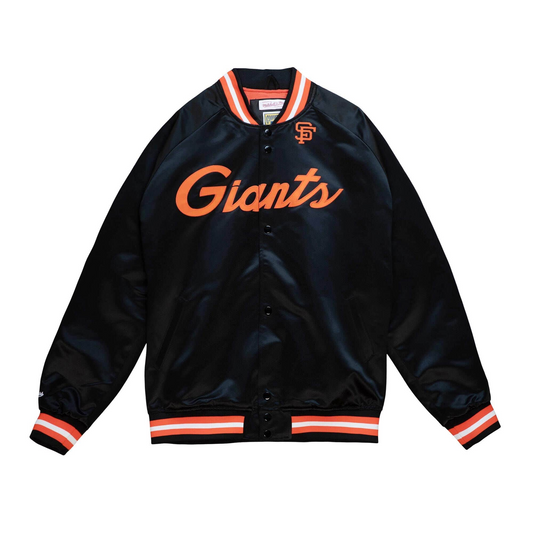 SAN FRANCISCO GIANTS MEN'S MITCHELL & NESS LIGHTWEIGHT SATIN JACKET