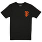 SAN FRANCISCO GIANTS MEN'S NEW ERA TEAM BACK T-SHIRT - BLACK