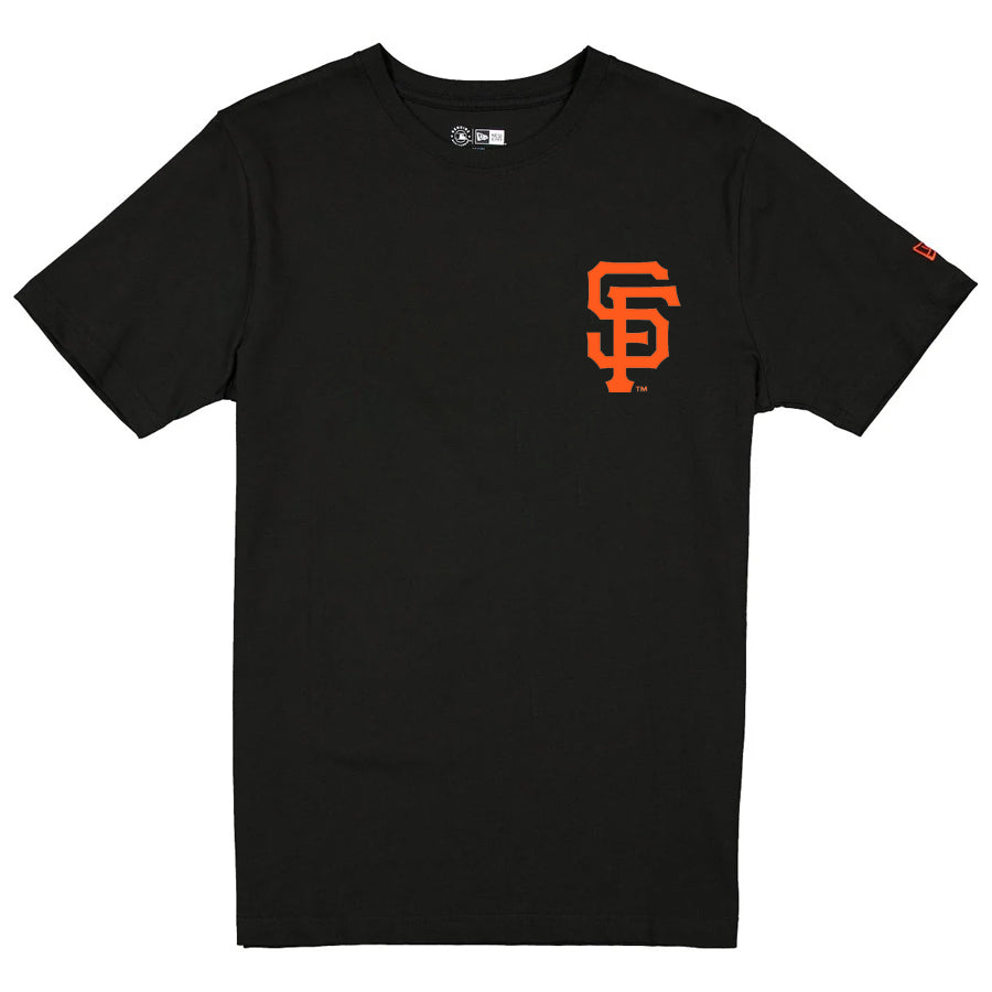 SAN FRANCISCO GIANTS MEN'S NEW ERA TEAM BACK T-SHIRT - BLACK