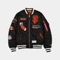 SAN FRANCISCO GIANTS MEN'S NEWERA X ALPHA INDUSTRIES MA-1 BOMBER JACKET - BLACK