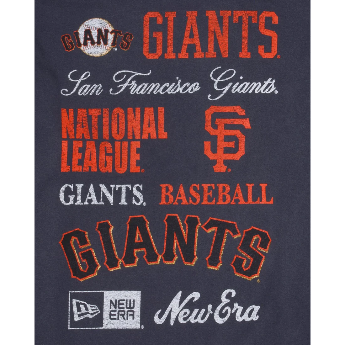 SAN FRANCISCO GIANTS MEN'S OLD SCHOOL SPORT LONG SLEEVE T-SHIRT