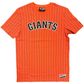 SAN FRANCISCO GIANTS MEN'S PINSTRIPE T-SHIRT - ORANGE