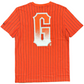 SAN FRANCISCO GIANTS MEN'S PINSTRIPE T-SHIRT - ORANGE