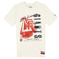 SAN FRANCISCO GIANTS MEN'S THROWBACK  HAT FLASH T-SHIRT - CHROME WHITE