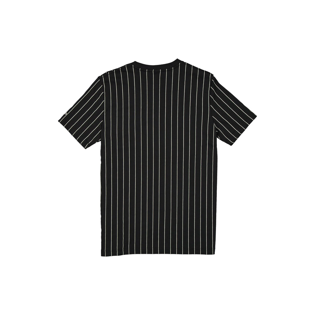 SAN FRANCISCO GIANTS MEN'S THROWBACK PINSTRIPE T-SHIRT - BLACK