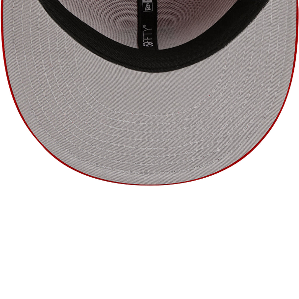 SAN FRANCISCO GIANTS NEW ERA COLOR BASIC 59FIFTY FITTED HAT - SCARLET RED/BLACK