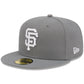 SAN FRANCISCO GIANTS NEW ERA COLOR BASIC 59FIFTY FITTED HAT - STORM GRAY