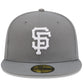 SAN FRANCISCO GIANTS NEW ERA COLOR BASIC 59FIFTY FITTED HAT - STORM GRAY