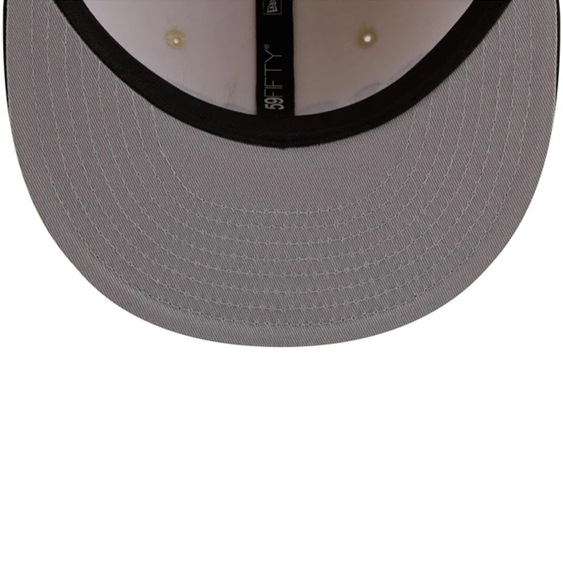 SAN FRANCISCO GIANTS NEW ERA TWO-TONE STITCH 59FIFTY FITTED HAT - CHROME WHITE/BLACK