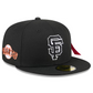 SAN FRANCISCO GIANTS NEW ERA X ALPHA INDUSTRIES 59FIFTY FITTED HAT - BLACK