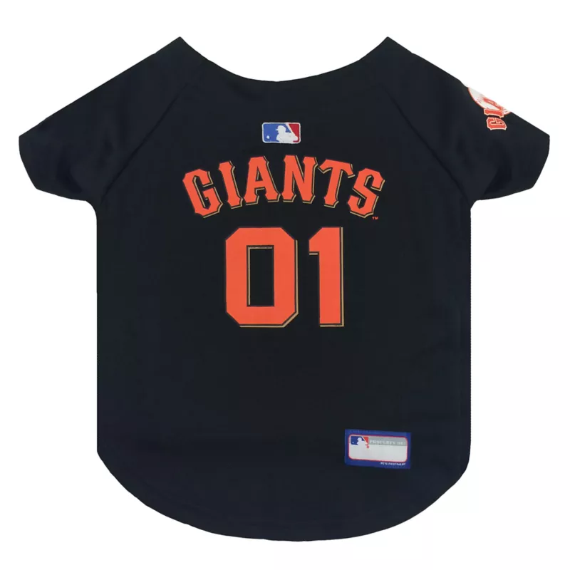 SAN FRANCISCO GIANTS PETS FIRST PET JERSEY - BLACK