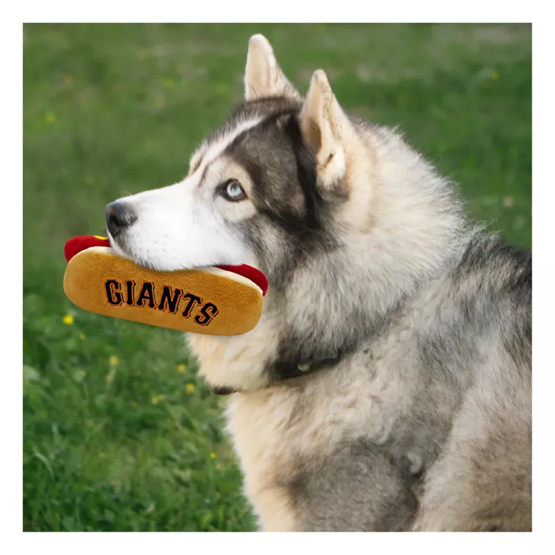 SAN FRANCISCO GIANTS PETS FIRST PLUSH HOT DOG TOY