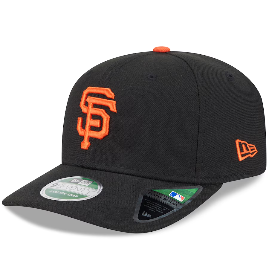 SAN FRANCISCO GIANTS PLAYER REPLICA 9SEVENTY STRETCH-SNAP ADJUSTABLE HAT - BLACK