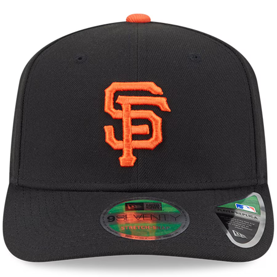 SAN FRANCISCO GIANTS PLAYER REPLICA 9SEVENTY STRETCH-SNAP ADJUSTABLE HAT - BLACK